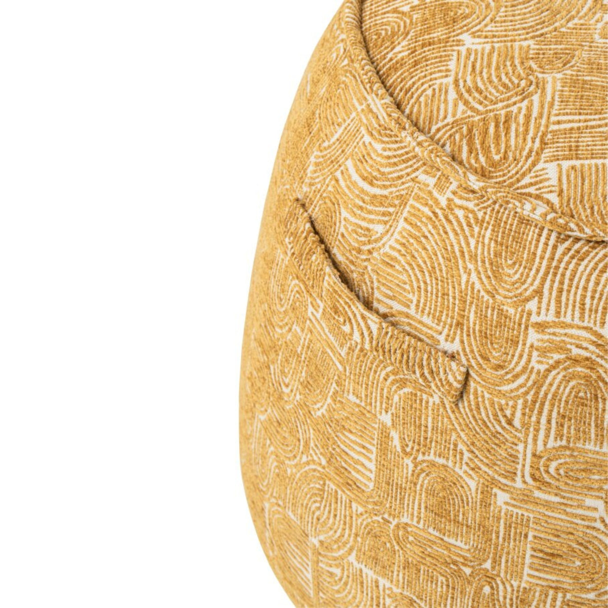 Puf Alex Multiplex/Tela Amarillo Ocre J-Line