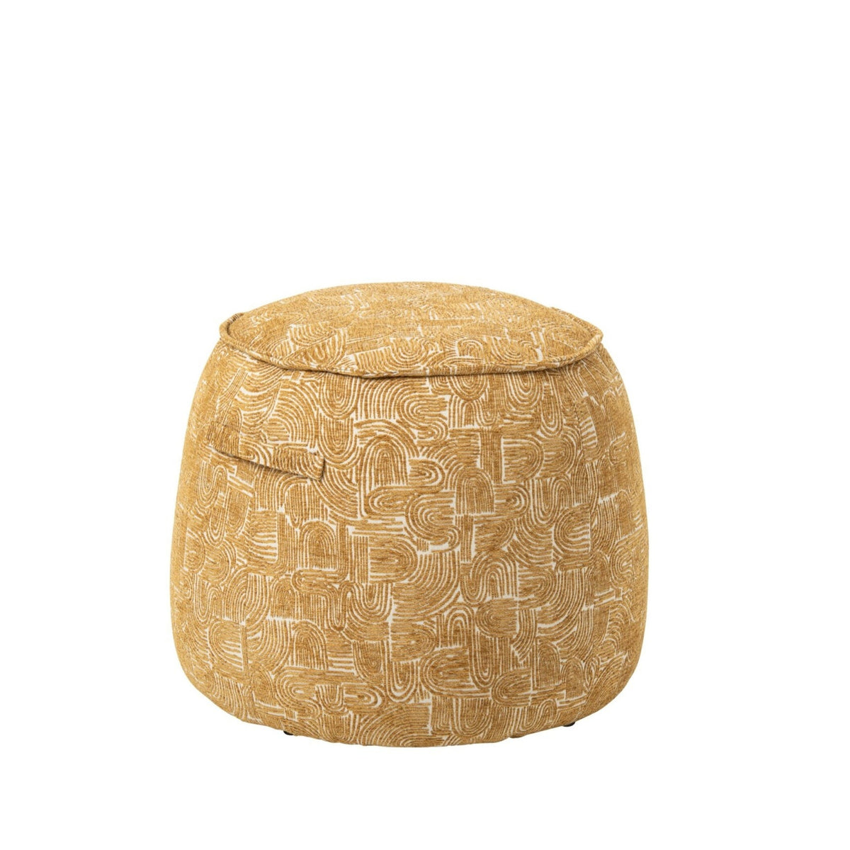 Puf Alex Multiplex/Tela Amarillo Ocre J-Line