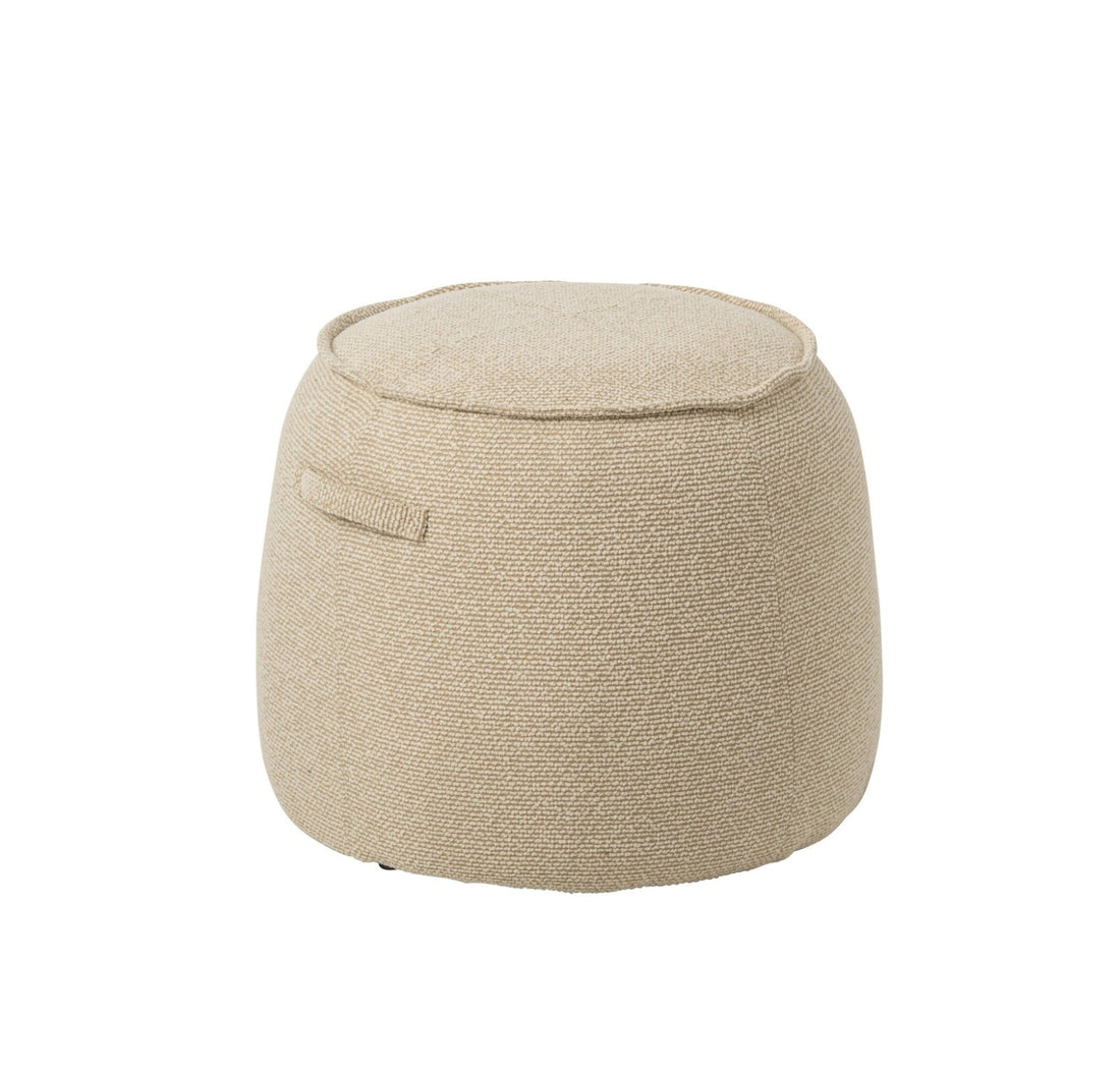 Puf Alex Contrachapado/Tela Crudo J-Line