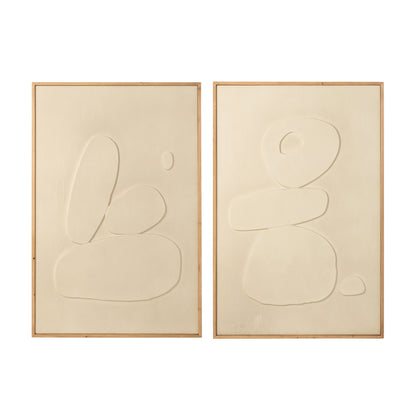 Decoración de pared MDF blanco surtido de J-Line
