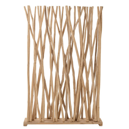 Biombo de madera de teca natural J-Line