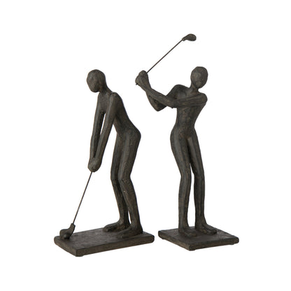Golfista de polirresina negro surtido de J-Line