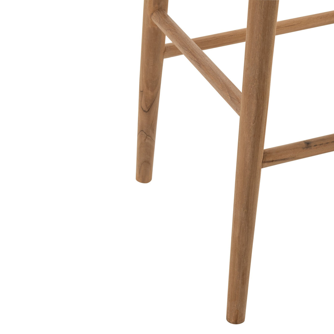 Taburete de bar de madera de teca natural J-Line