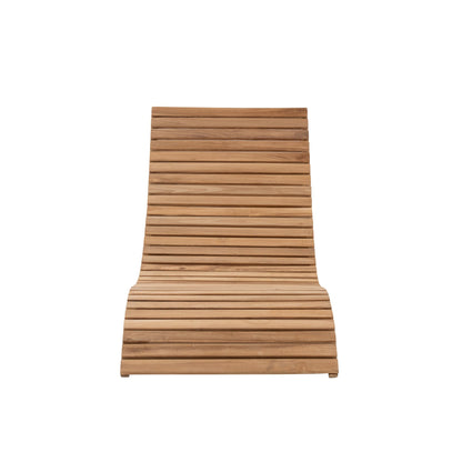 Tumbona de madera de teca natural J-Line