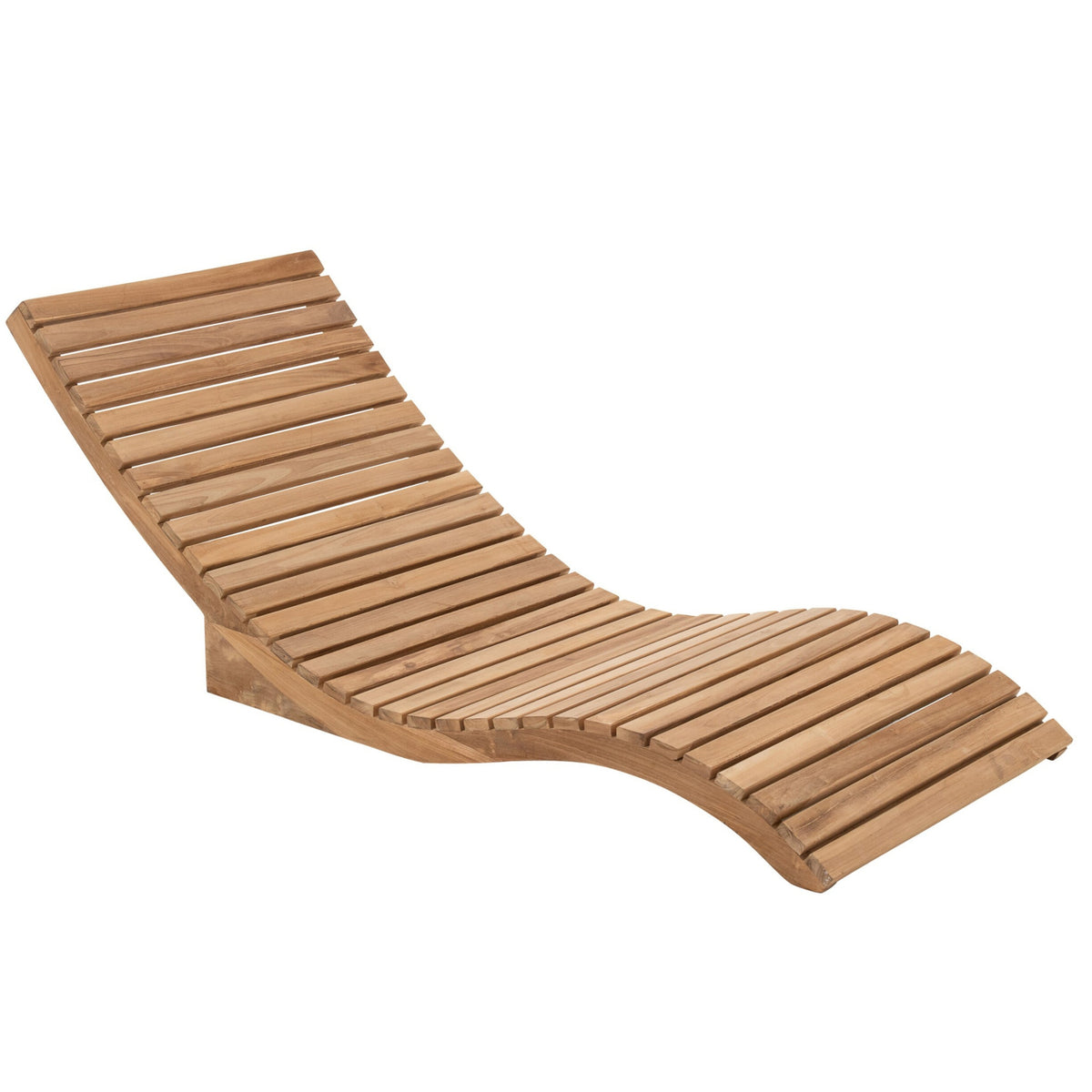 Tumbona de madera de teca natural J-Line