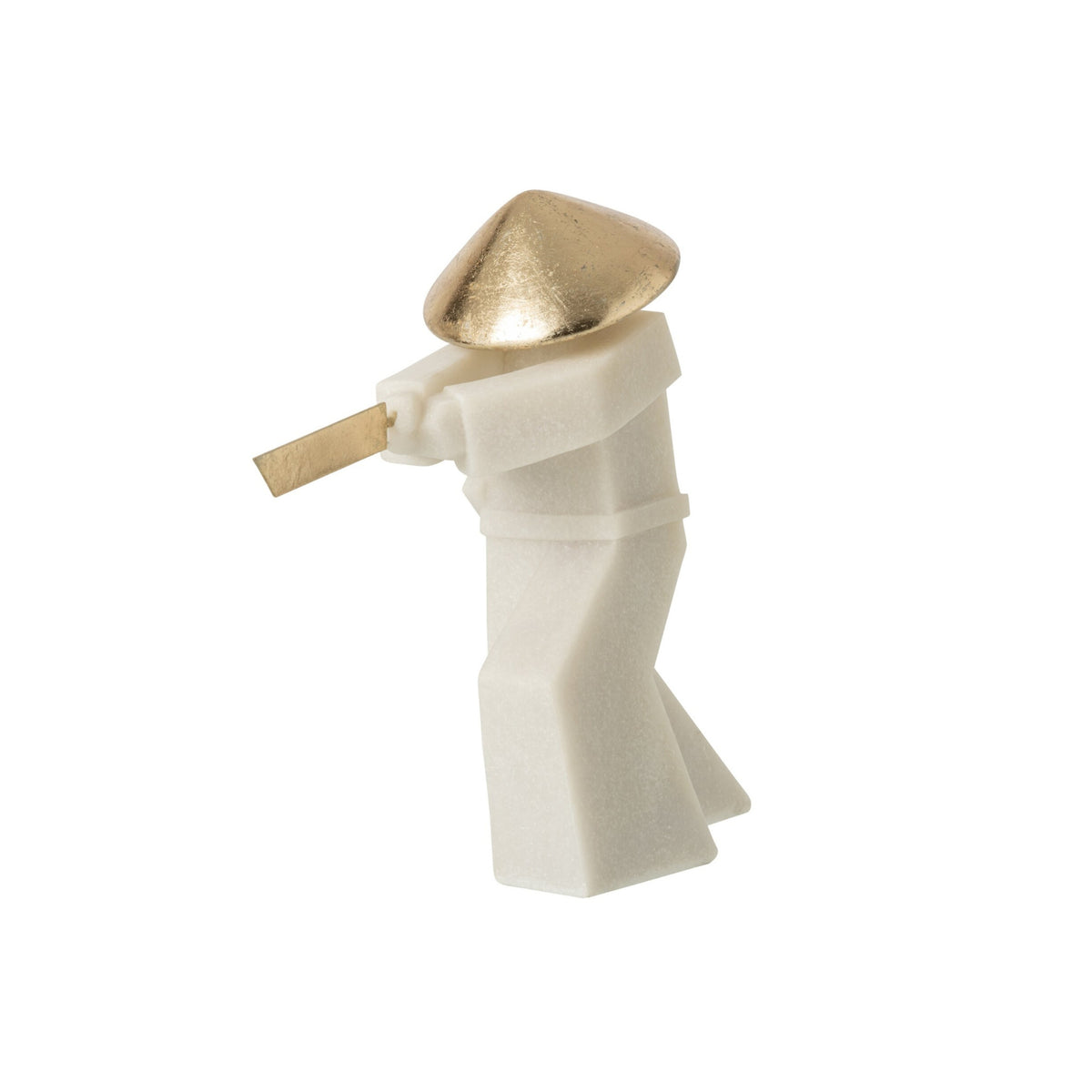 Figura de Artes Marciales Resina Blanca/Dorado J-Line
