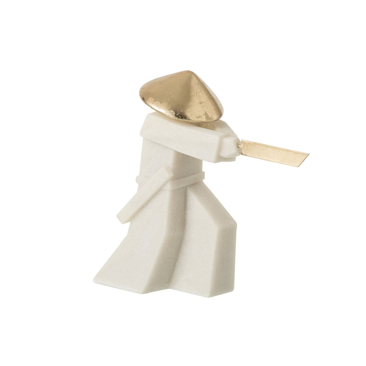 Figura de Artes Marciales Resina Blanca/Dorado J-Line