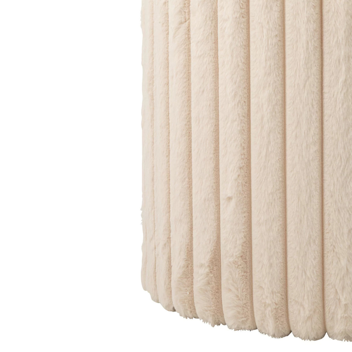Puf + Tapa Acanalado Mdf Beige J-Line