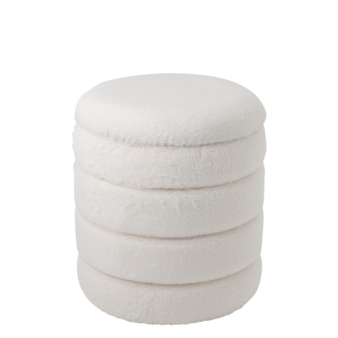 Puf + Tapa MDF Blanco J-Line