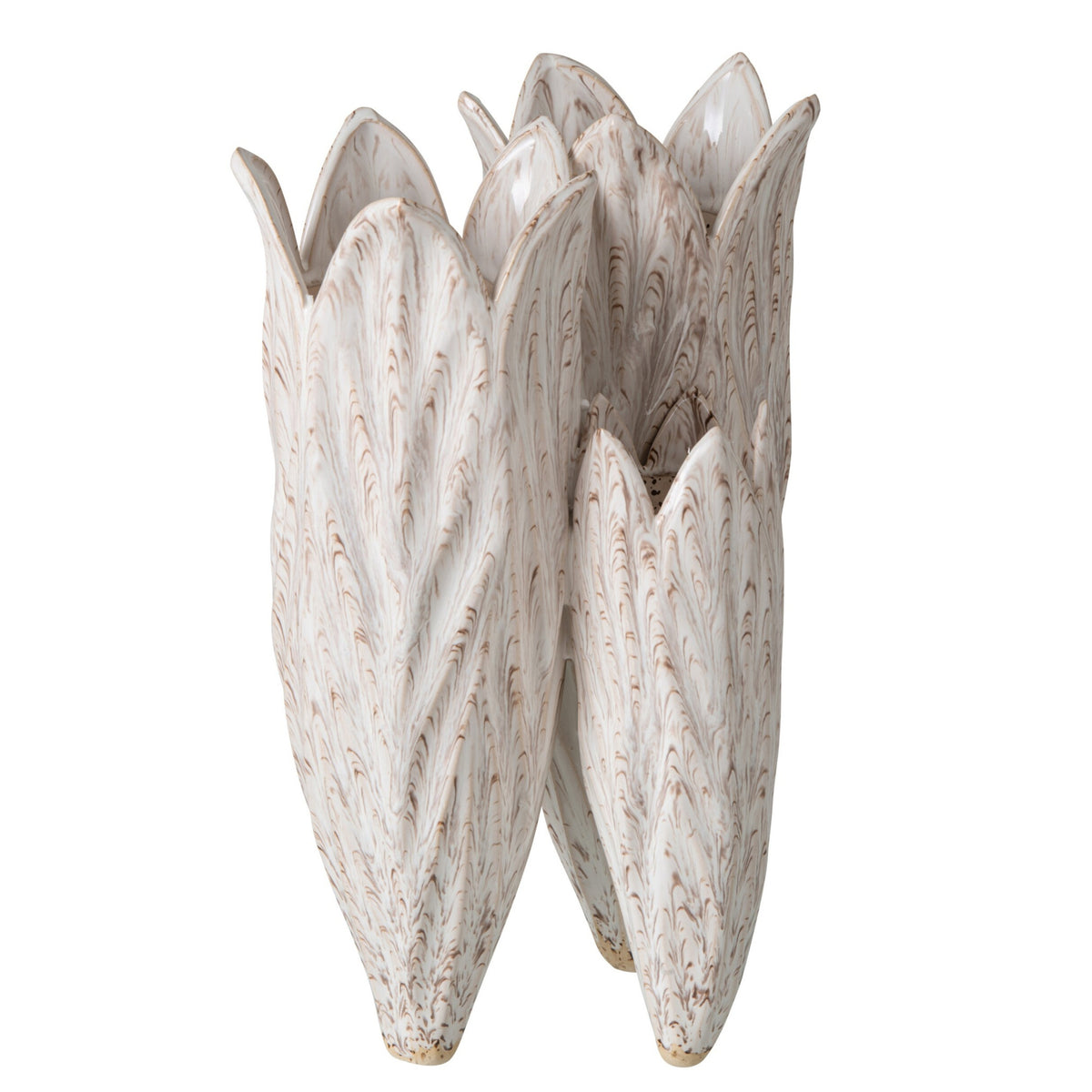 Jarrón beige claro J-Line