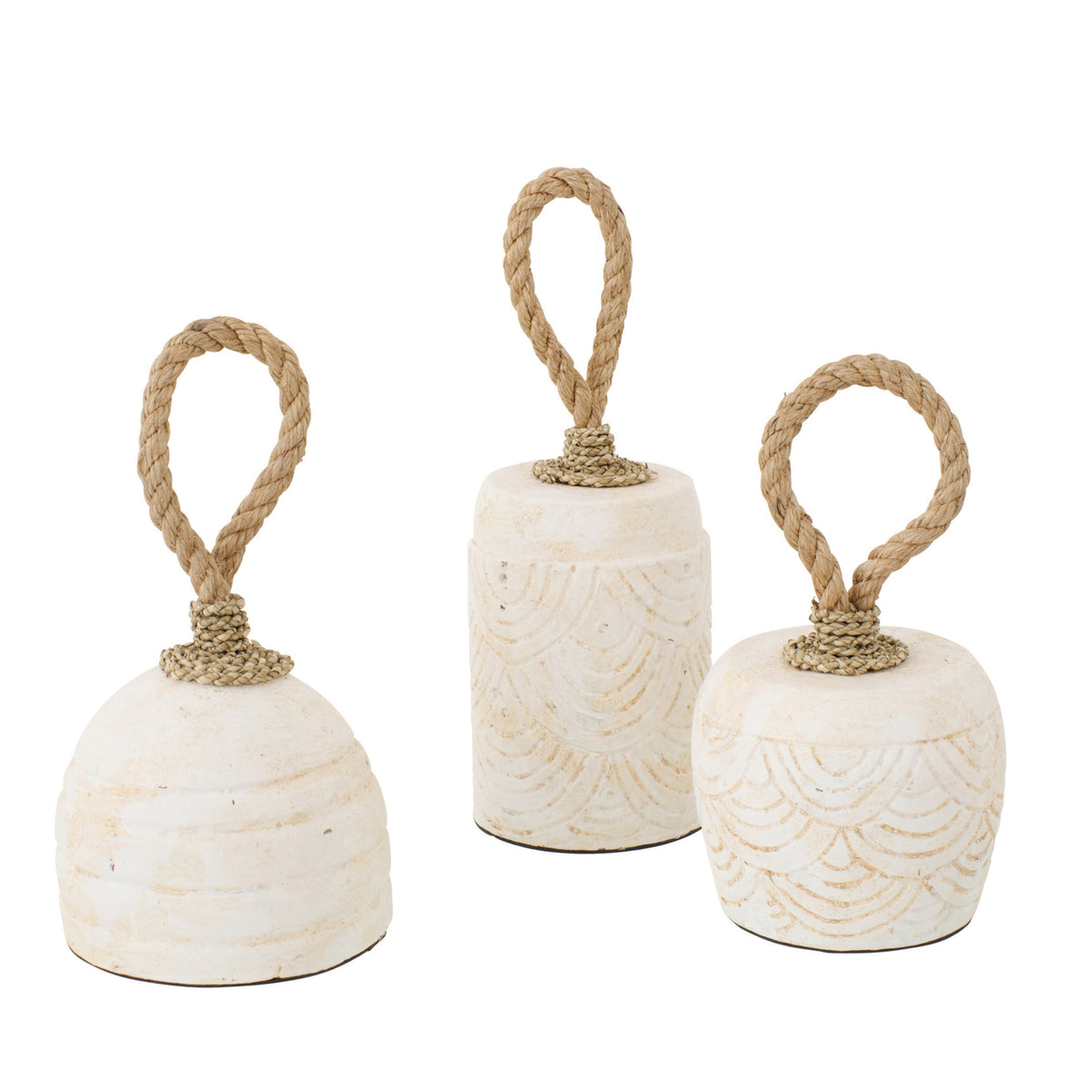 Topes de puerta Terracotta Blanco surtido de 3 J-Line