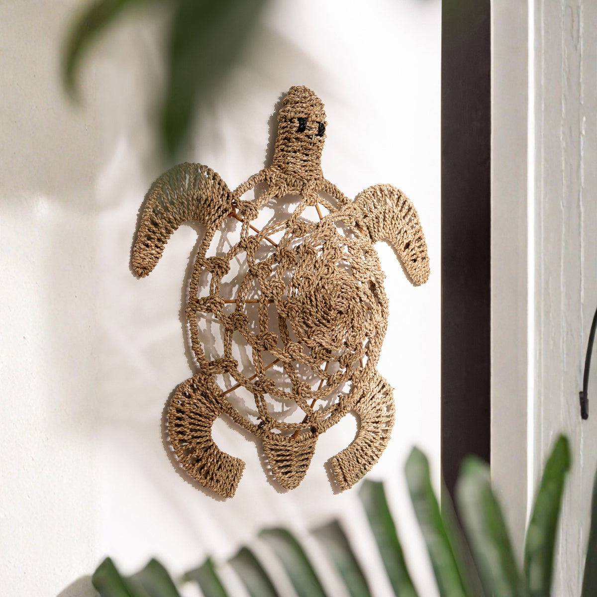 Set de 2 objetos de pared Tortuga Hierba marina Natural J-Line