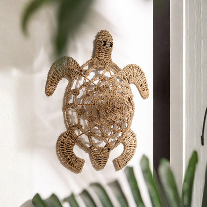 Set de 2 objetos de pared Tortuga Hierba marina Natural J-Line