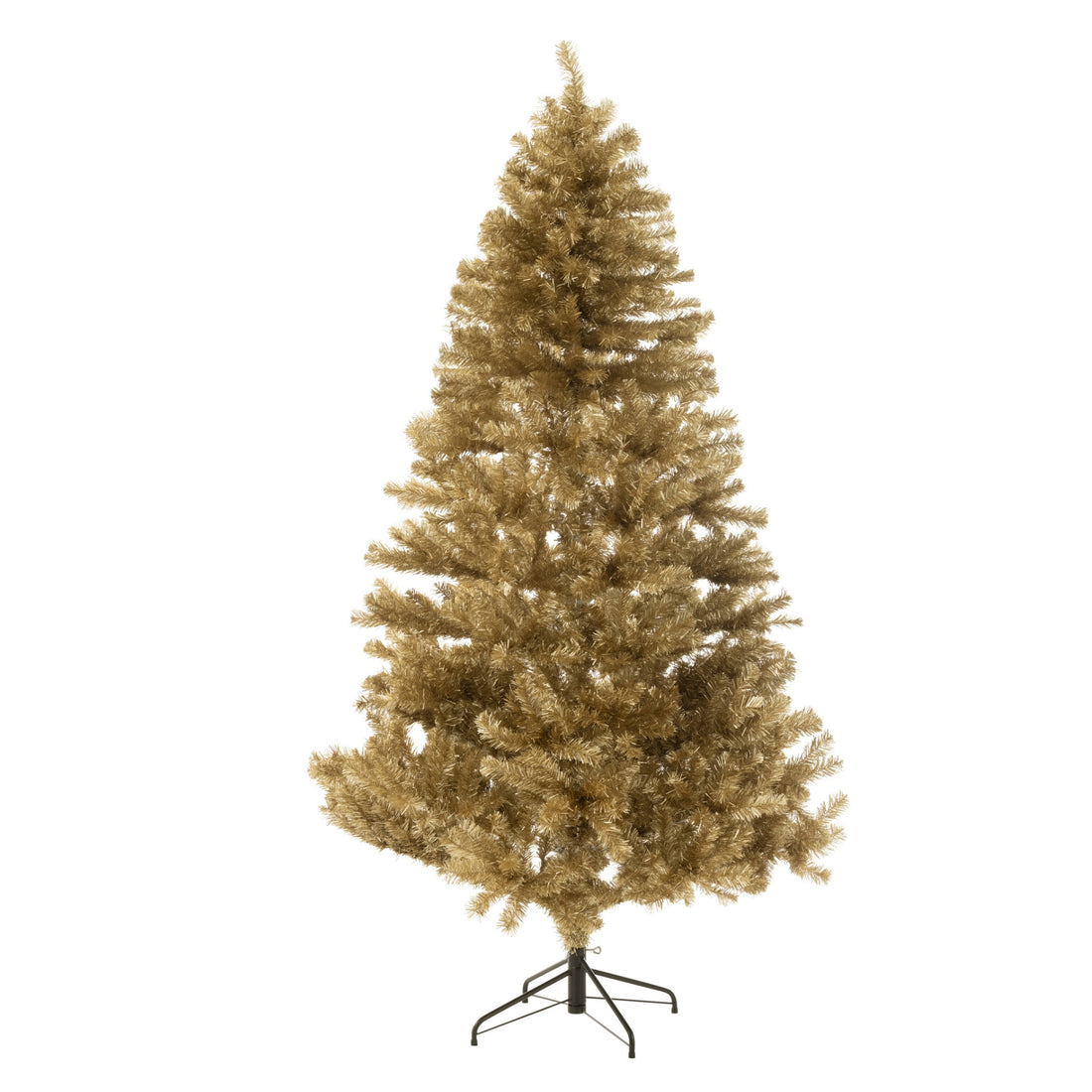 Árbol de Navidad Artificial PVC Color Dorado Grande H210cm J-Line