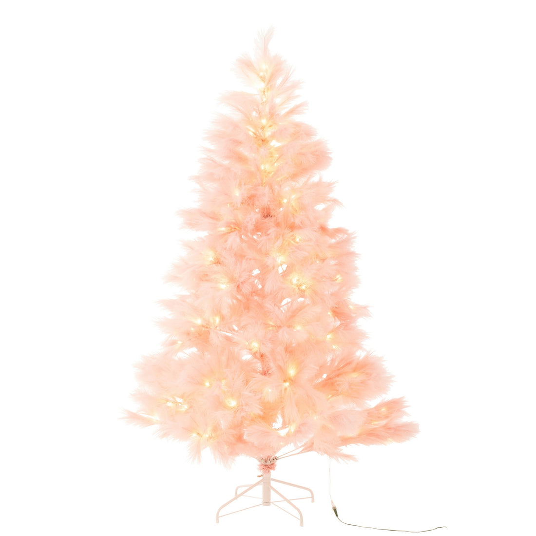 Árbol de Navidad 400 LED Pampa Metal Rosa Claro H210cm J-Line