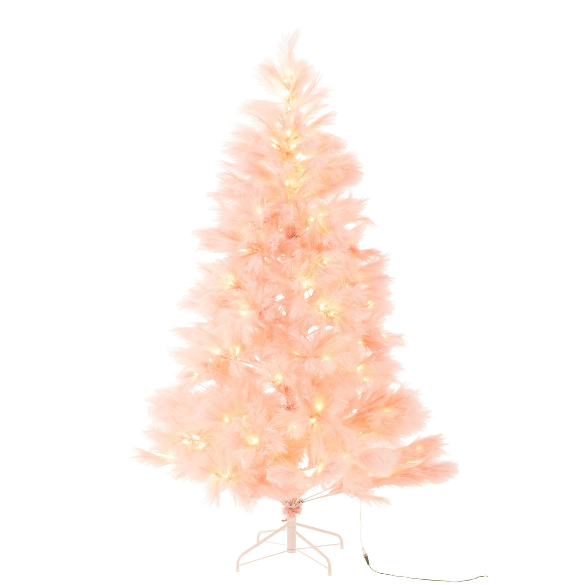 Árbol de Navidad 400 LED Pampa Metal Rosa Claro H210cm J-Line