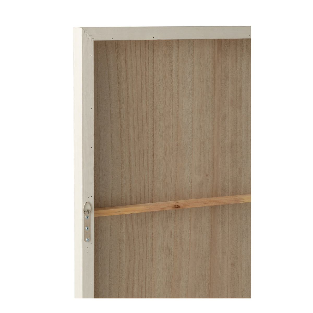 Decoración de pared Madera tallada Pino marrón/blanco roto surtido de J-Line 2
