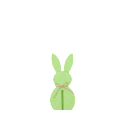 Decoración de Pascua Conejo Verde de Fieltro Set de 3 J-Line