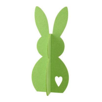 Decoración de Pascua Conejo Verde de Fieltro Set de 3 J-Line