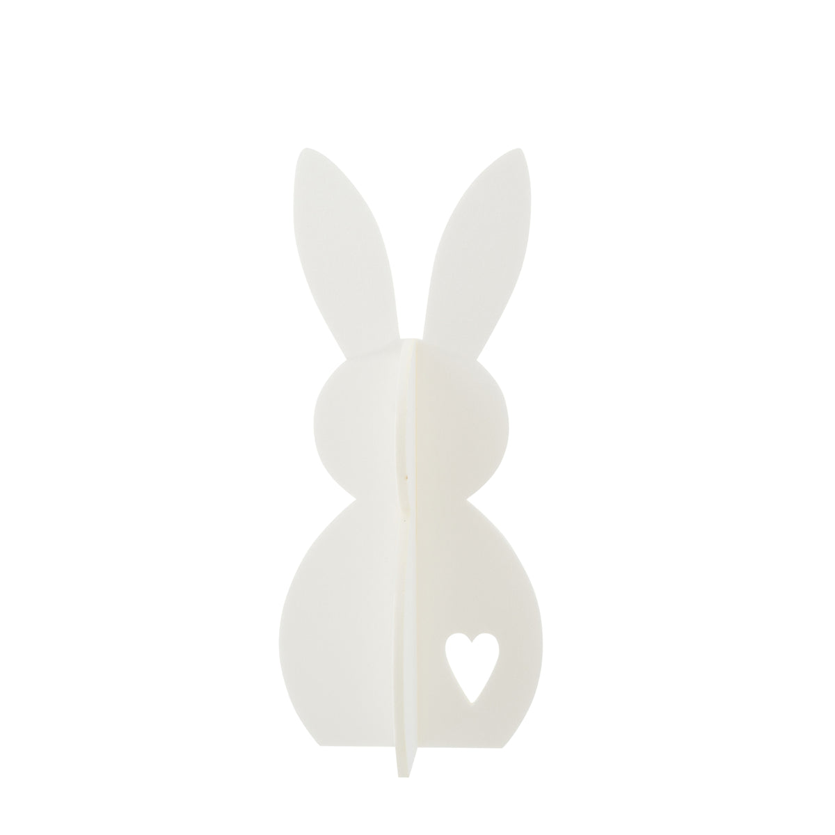 Decoración de Pascua Conejo Blanco de Fieltro Set de 3 J-Line
