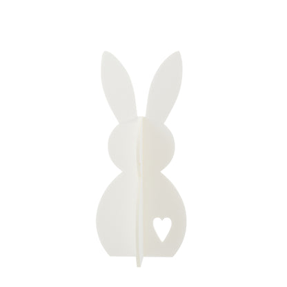 Decoración de Pascua Conejo Blanco de Fieltro Set de 3 J-Line