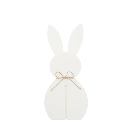 Decoración de Pascua Conejo Blanco de Fieltro Set de 3 J-Line