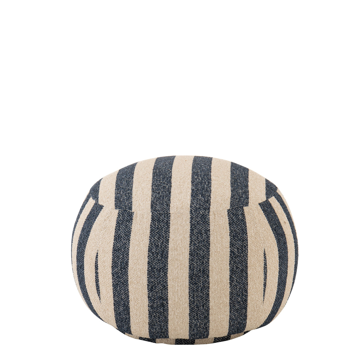 Puf a Rayas Azul/Blanco Roto J-Line