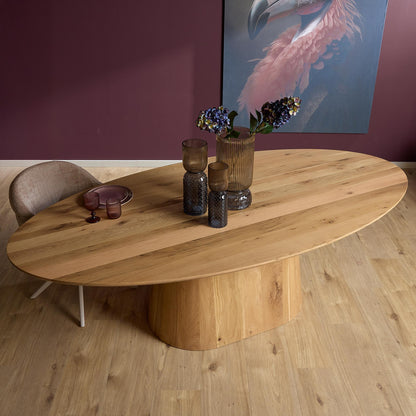 Mesa de comedor Riga Roble Natural Ovalada 210cm Starfurn