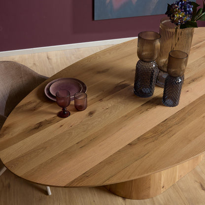 Mesa de comedor Riga Roble Natural Ovalada 210cm Starfurn
