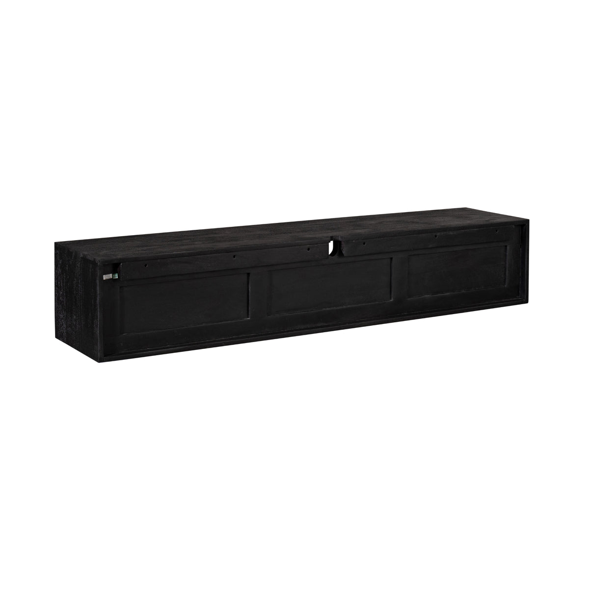 Mueble de TV suspendido Ambiance Madera de Mango Negro 160cm Starfurn
