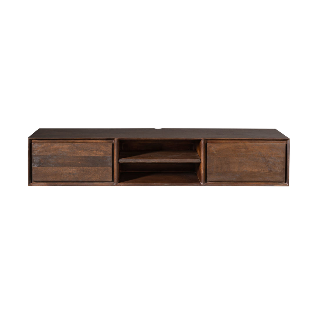 Mueble de TV suspendido Ambiance Madera de Mango Marrón 160cm Starfurn