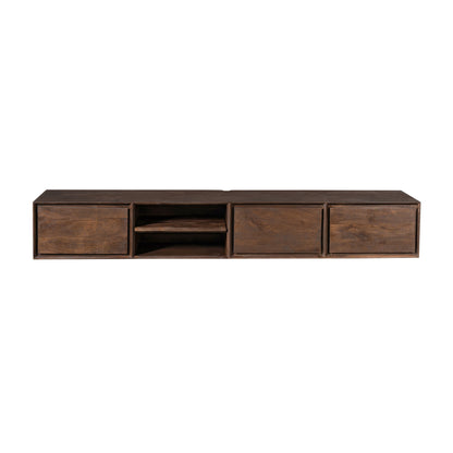 Mueble de TV suspendido Ambiance Madera de Mango Marrón 200cm Starfurn