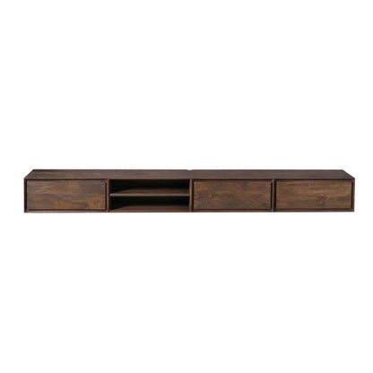 Mueble de TV suspendido Ambiance Madera de Mango Marrón 240cm Starfurn