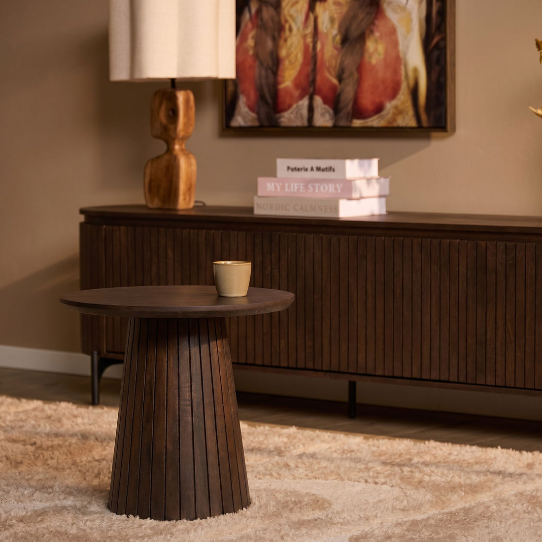 Mesa de centro Solana Madera de mango Marrón 50cm Starfurn