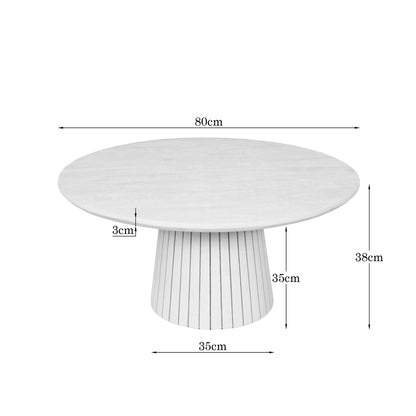 Mesa de centro Solana Madera de mango Marrón 80cm Starfurn