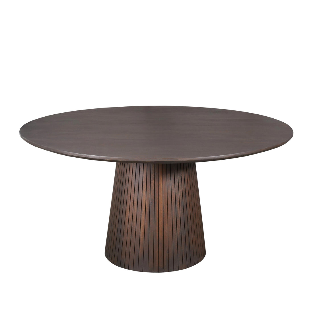 Mesa de comedor Solana Madera de mango Marrón Redonda 130cm Starfurn