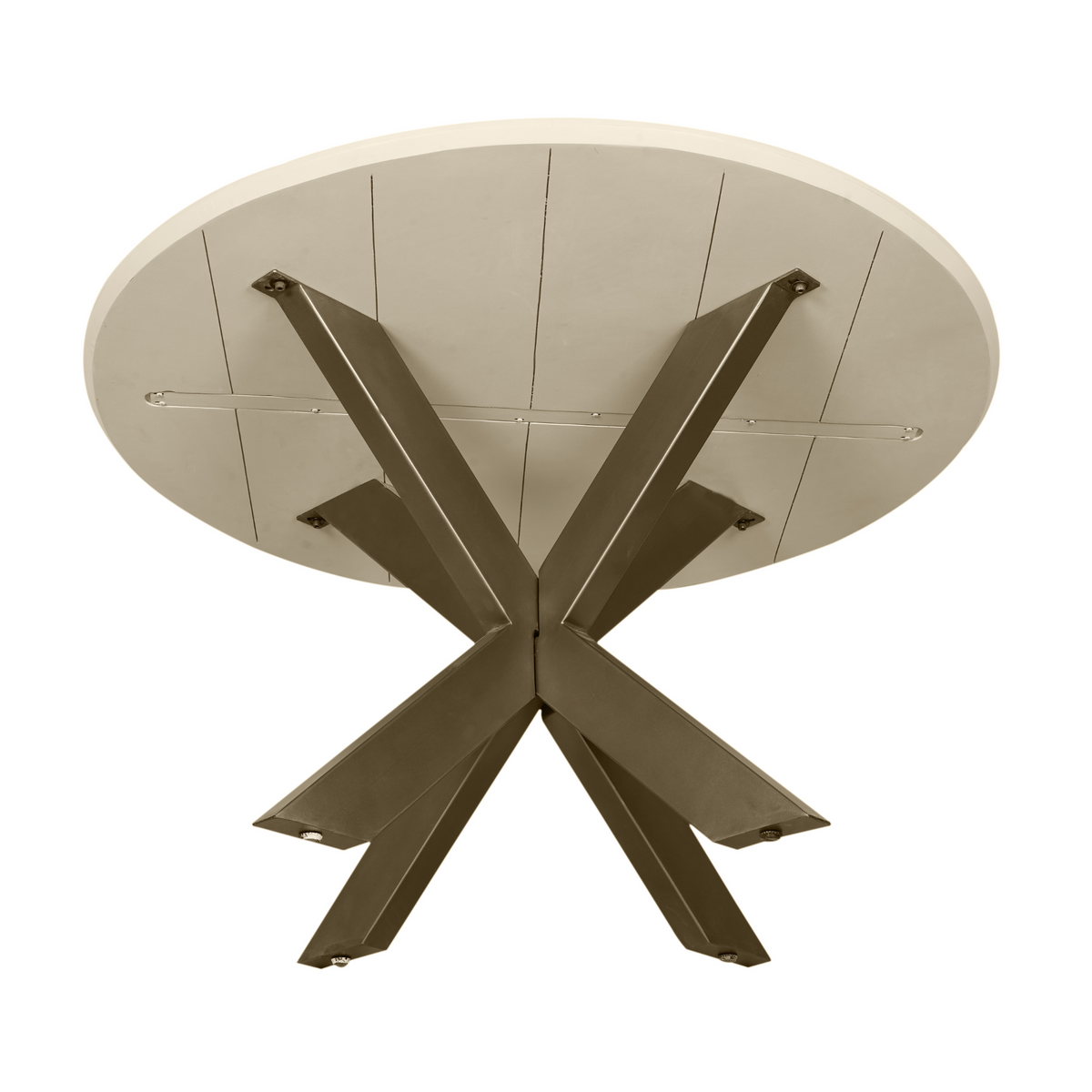 Mesa de comedor Madison Madera de mango Arena Redonda 130cm Starfurn