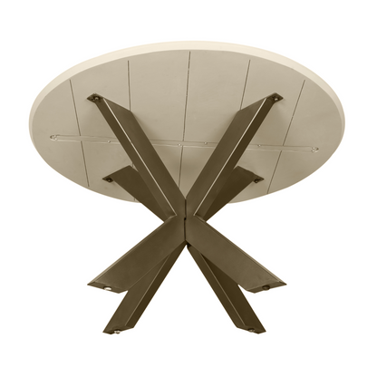 Mesa de comedor Madison Madera de mango Arena Redonda 130cm Starfurn