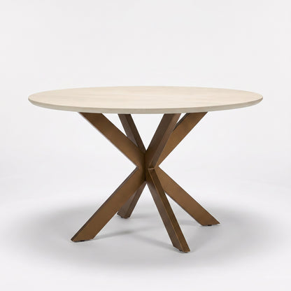 Mesa de comedor Madison Madera de mango Arena Redonda 150cm Starfurn