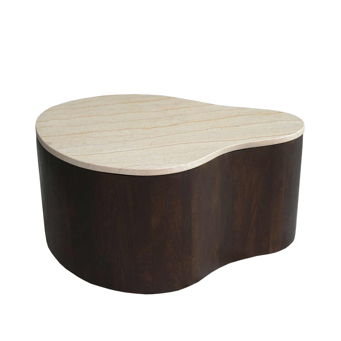 Mesa de centro Lovi Madera de mango Marrón 77cm Starfurn