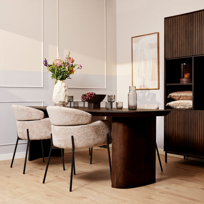 Mesa de comedor Maré Madera de mango Marrón 200cm Starfurn