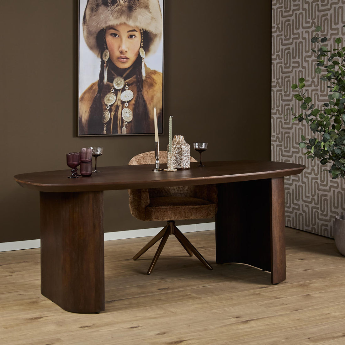 Mesa de comedor Maré Madera de mango Marrón 240cm Starfurn