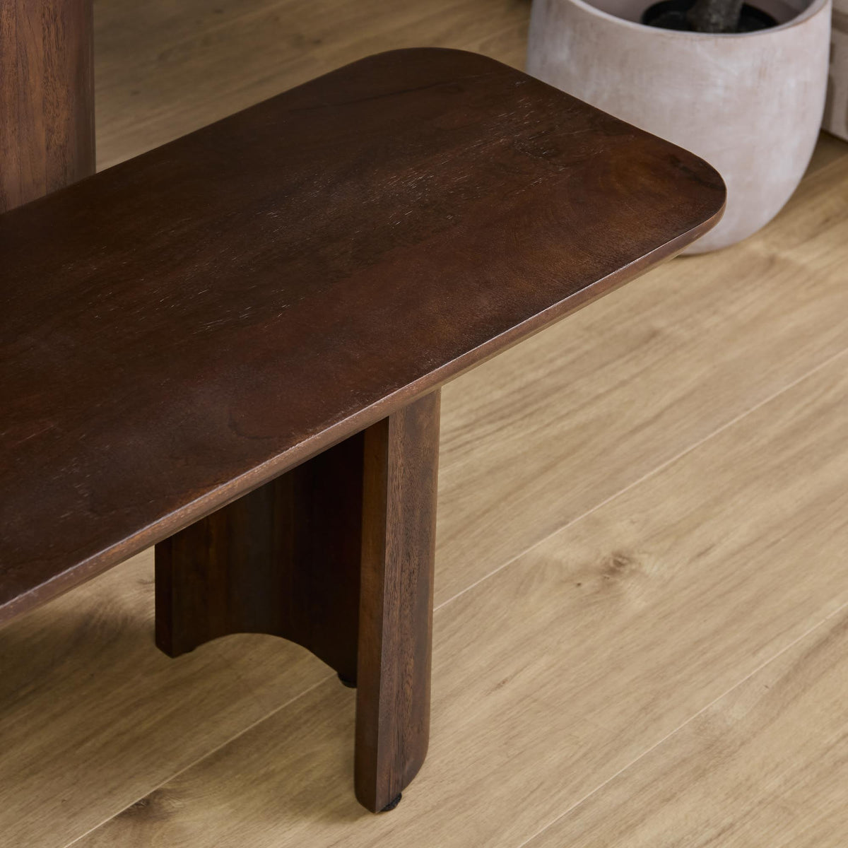 Sofá de comedor Maré Madera de mango Marrón 280cm Starfurn