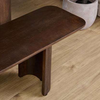 Sofá de comedor Maré Madera de mango Marrón 280cm Starfurn