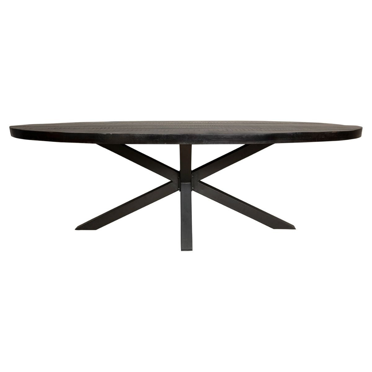 Mesa de comedor Denver Madera de mango Negro Ovalada 240cm Starfurn