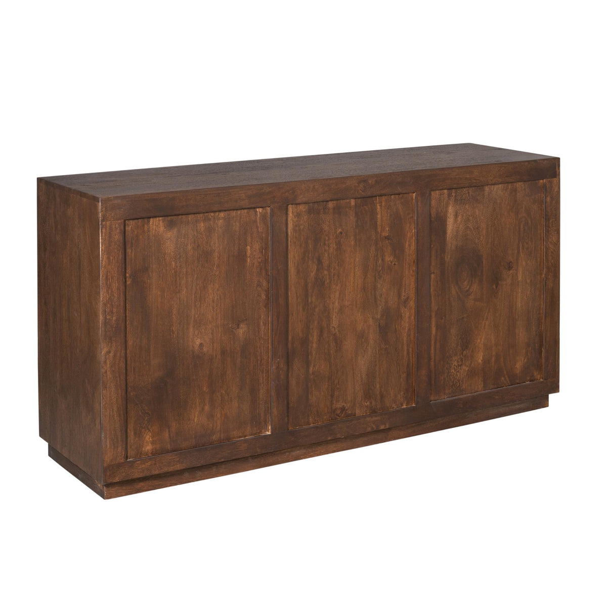 Aparador Bruselas Madera de Mango Marrón 3 Puertas 150cm Starfurn