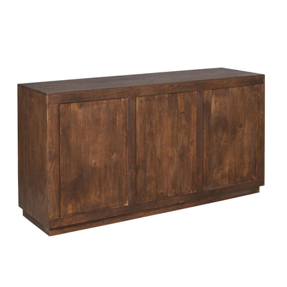 Aparador Bruselas Madera de Mango Marrón 3 Puertas 150cm Starfurn