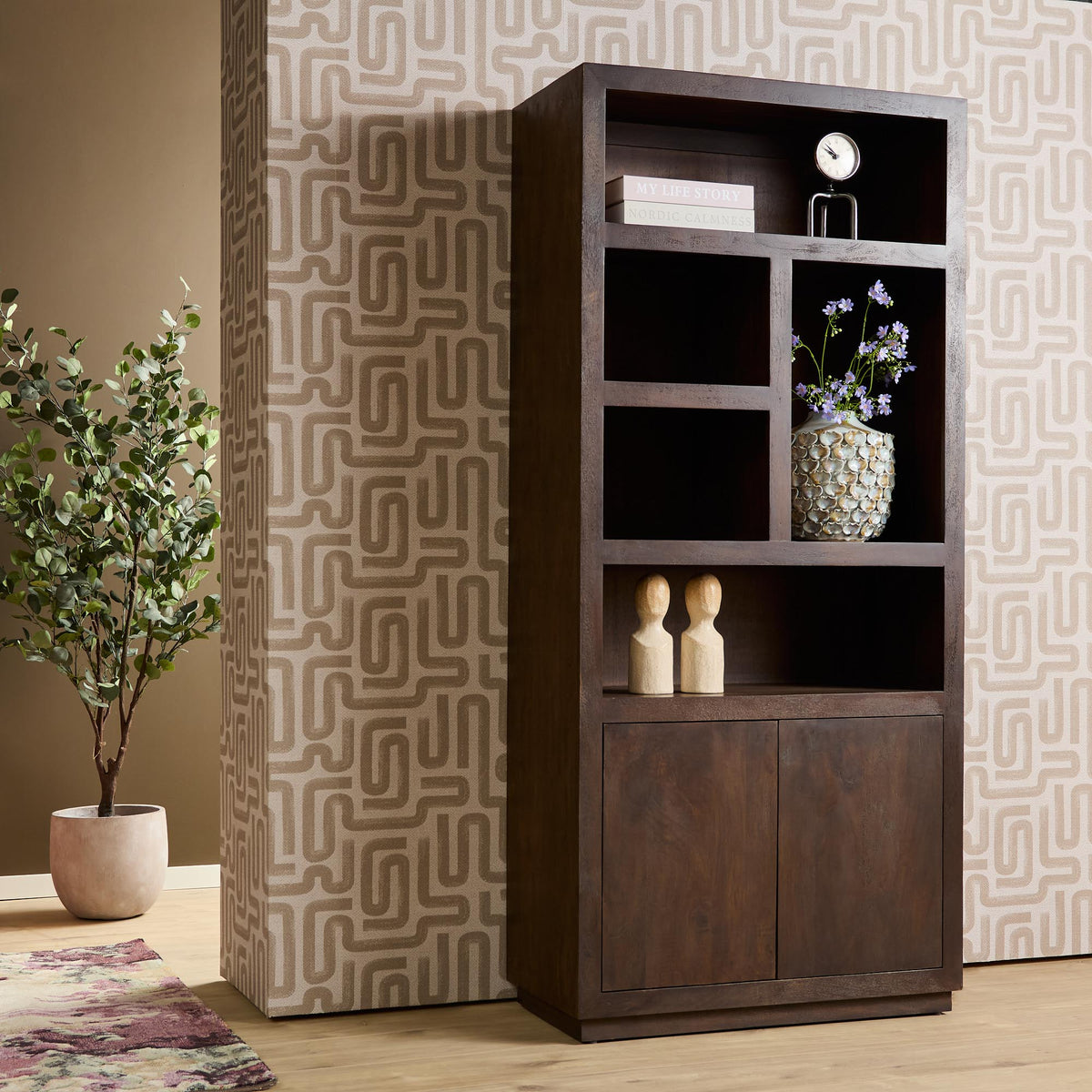 Aparador Bruselas Madera de Mango Marrón 90cm Starfurn