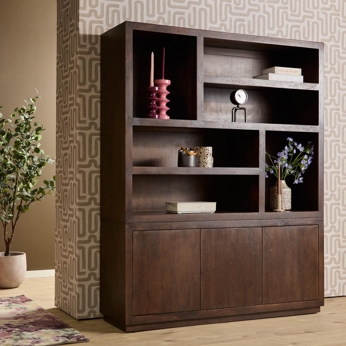 Aparador Bruselas Madera de Mango Marrón 160cm Starfurn