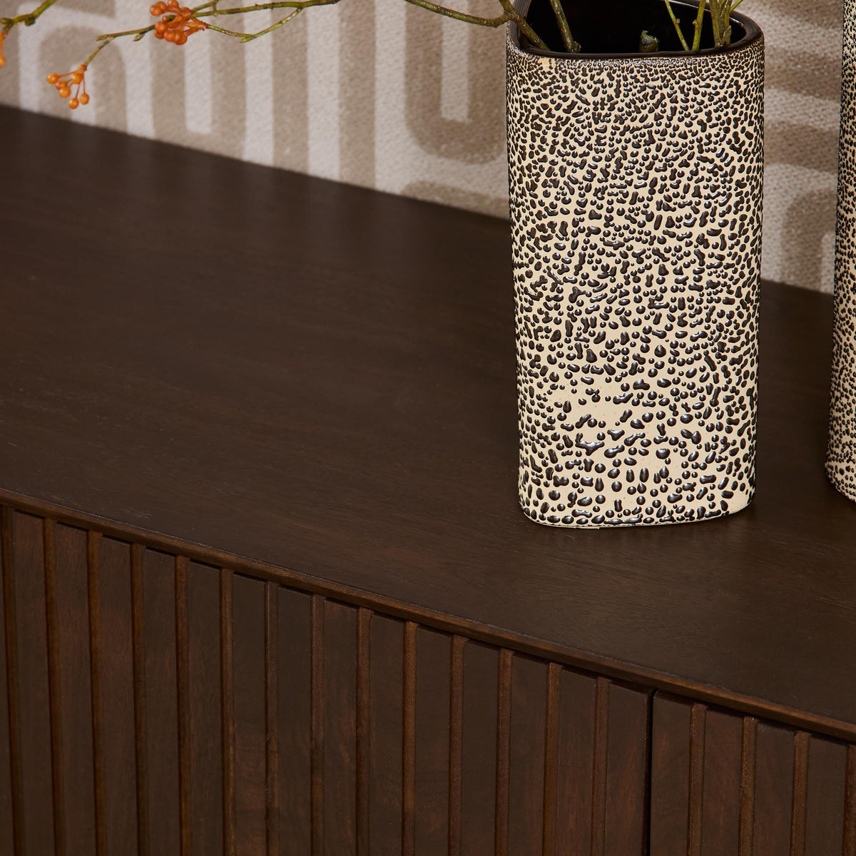 Mueble de TV Madison Madera de Mango Marrón 210cm Starfurn
